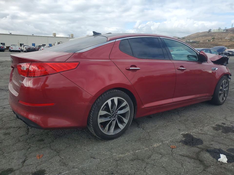 2015 Kia Optima VIN 5XXGR4A69FG495000 COPART salvage auction — FRONT END, Ca - Salvage Certificate, sold $125 on 2026-07-13 (photo 3)