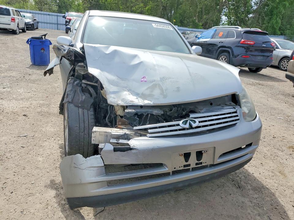 2004 Infiniti G35 VIN JNKCV51F54M700463 COPART salvage auction — FRONT END, On - Permit Irrepairable, sold $400 on 2026-07-09 (photo 5)