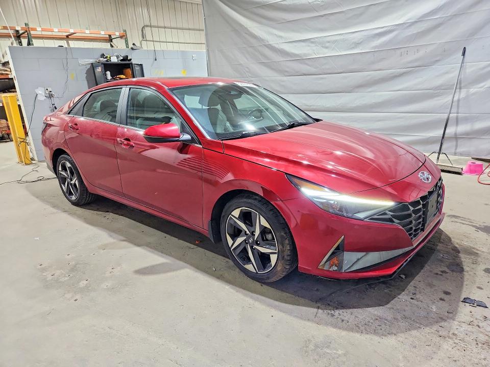 2021 Hyundai Elantra VIN KMHLN4AJ3MU004874 COPART salvage auction — FRONT END, NH - CERT OF TITLE-SALVAGE, sold $1,100 on 2026-07-28 (photo 4)