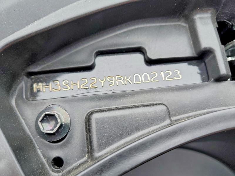 2024 Yamaha VIN MH3SH22Y9RK002123 COPART salvage auction — FRONT END, Md - Cert Of Salvage > 75% Damage, sold $625 on 2026-07-23 (photo 9)