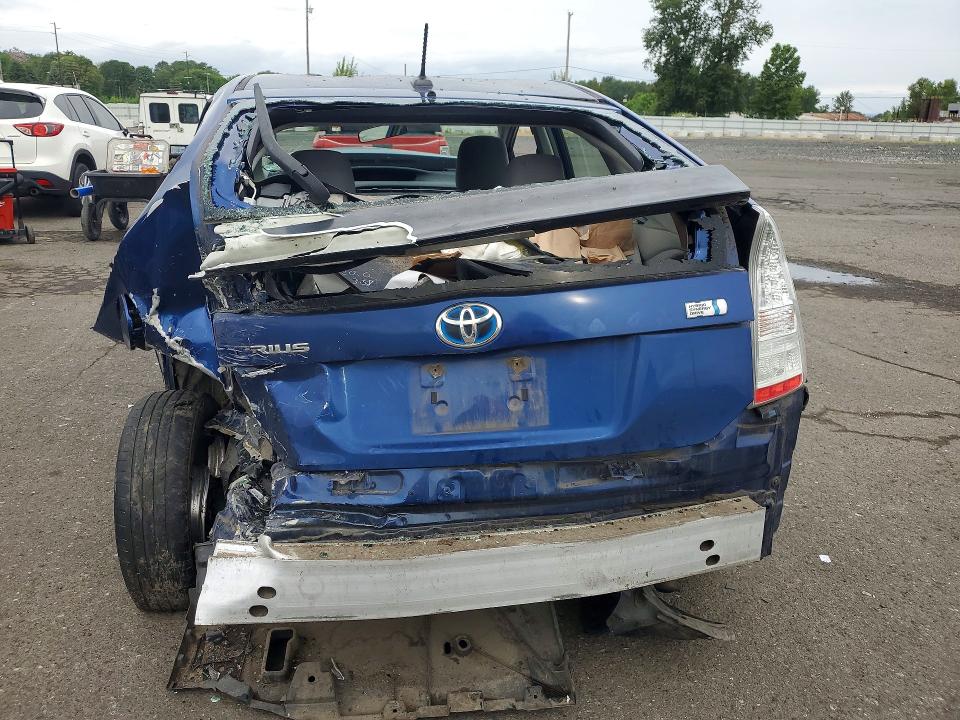2010 Toyota Prius VIN JTDKN3DU3A0021726 COPART salvage auction — REAR END, Or - Salvage Title Certificate, sold $425 on 2026-07-13 (photo 6)