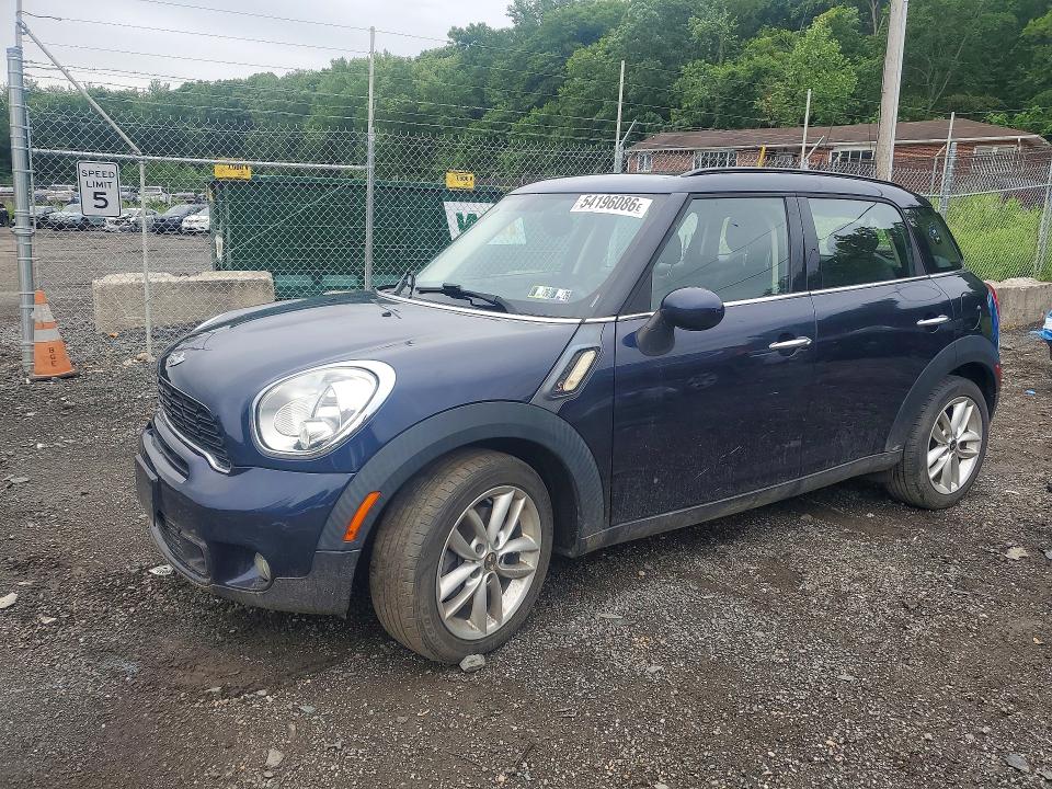 2013 Mini VIN WMWZC3C58DWP24722 COPART salvage auction — SIDE, Pa - Certificate Of Salvage, sold $1,600 on 2026-07-14 (photo 1)