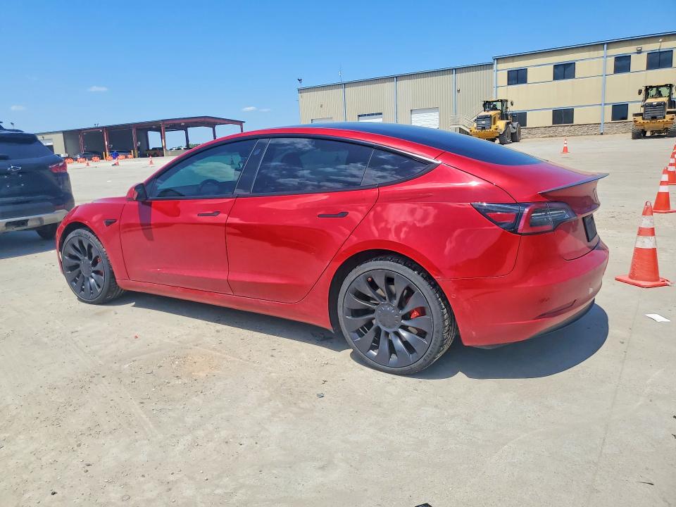 2022 Tesla Model 3 VIN 5YJ3E1EC0NF322881 COPART salvage auction — HAIL, TX - CERTIFICATE OF TITLE, sold $6,200 on 2026-07-30 (photo 2)
