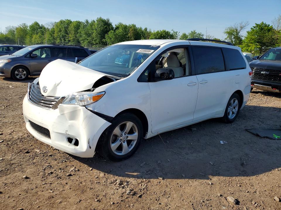 2011 Toyota Sienna VIN 5TDKK3DC8BS109511 COPART salvage auction — FRONT END, PA - CERTIFICATE OF SALVAGE, sold $1,150 on 2026-07-27 (photo 1)