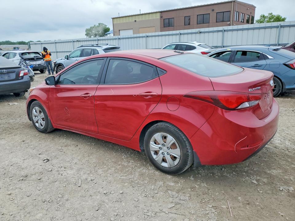 2016 Hyundai Elantra VIN KMHDH4AE0GU546274 COPART salvage auction — SIDE, Ks - Cert Of Title-Salvage, sold $1,550 on 2026-07-09 (photo 2)
