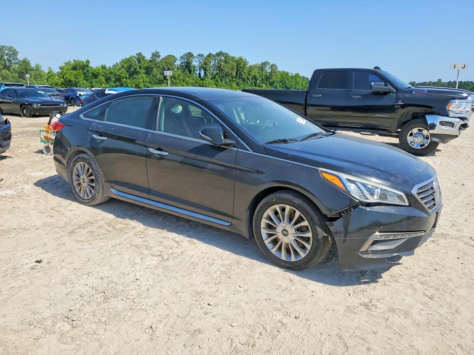 2015 Hyundai VIN 5NPE34AF8FH132250 COPART salvage auction — FRONT END, Tx - Salvage Vehicle Title, sold $150 on 2026-07-31 (photo 4)