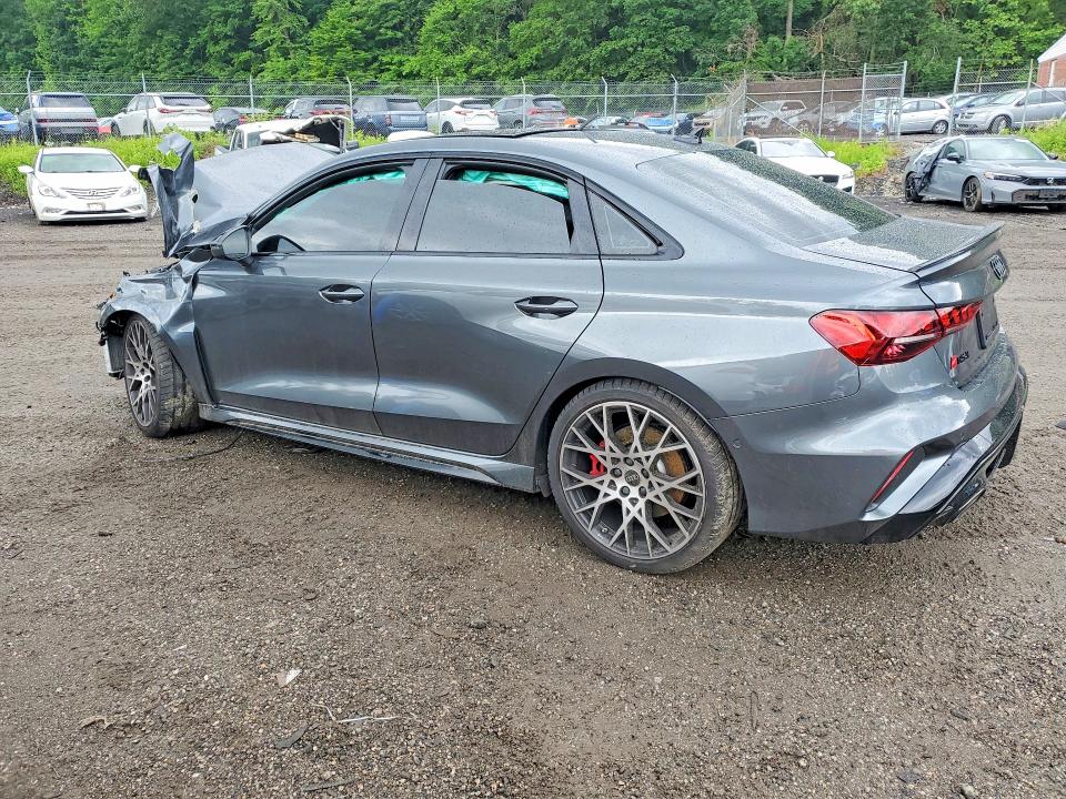 2025 Audi Rs3 VIN WUAGWDGY9SA912741 COPART salvage auction — FRONT END, Md - Cert Of Salvage > 75% Damage, sold $350 on 2026-07-30 (photo 2)