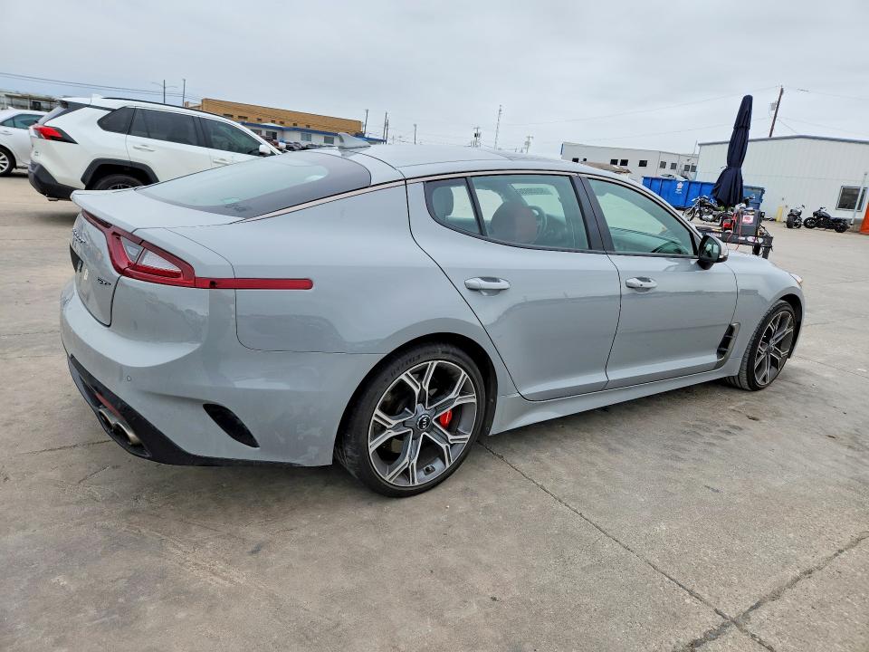 2020 Kia Stinger VIN KNAE45LC1L6080209 COPART salvage auction — SIDE, Tx - Certificate Of Title, sold $5,700 on 2026-07-23 (photo 3)