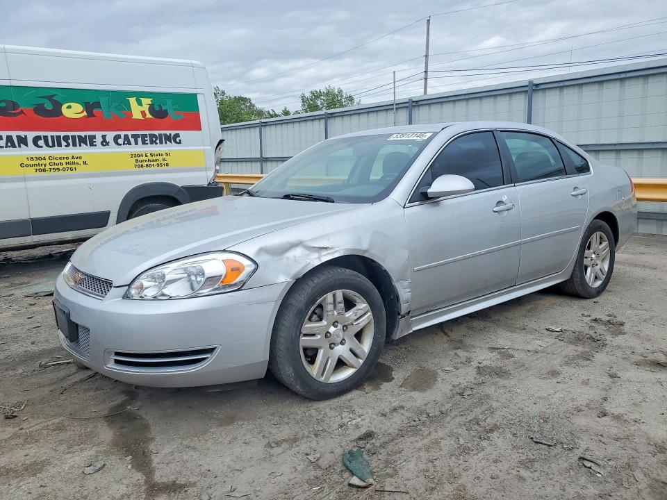 2014 Chevrolet Impala VIN 2G1WB5E36E1113038 COPART salvage auction — FRONT END, Wi - Certificate Of Title, sold $375 on 2026-07-09 (photo 1)