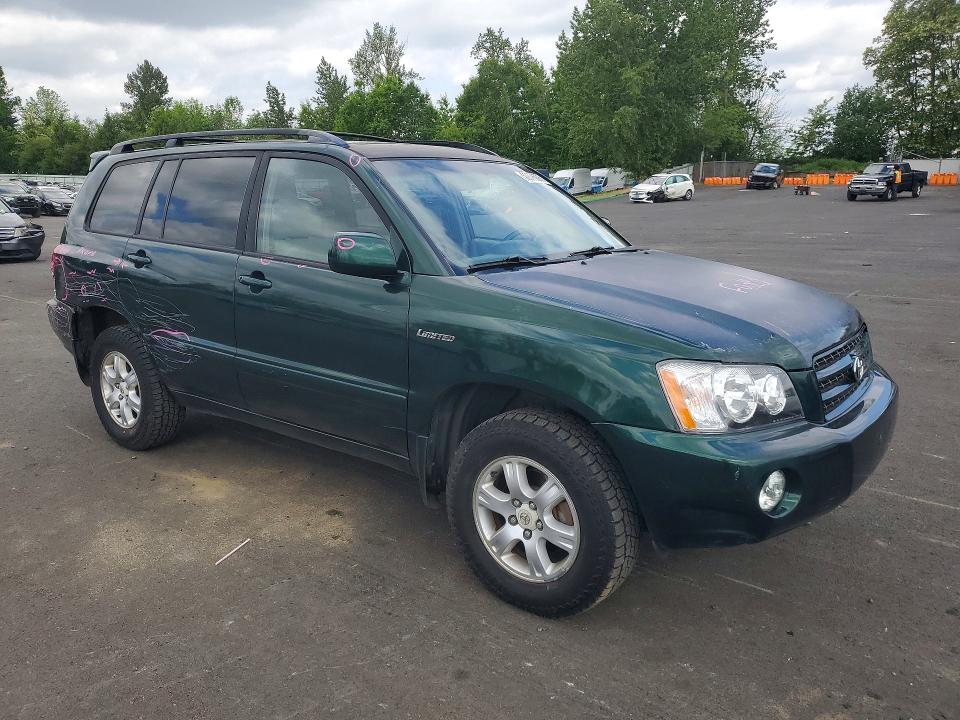 2002 Toyota Highlander VIN JTEHF21A620054373 COPART salvage auction — MECHANICAL, Or - Certificate Of Title, sold $725 on 2026-07-29 (photo 4)