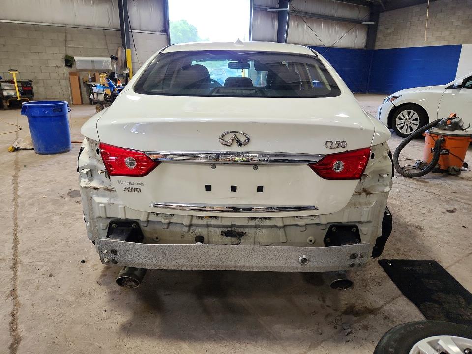 2017 Infiniti Q50 VIN JN1EV7AR7HM841642 COPART salvage auction — VANDALISM, Pa - Cert Of Salvage-Theft, sold $1,350 on 2026-07-29 (photo 6)