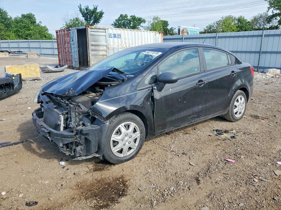 2013 Kia Rio VIN KNADN4A30D6128922 COPART salvage auction — FRONT END, Il - Salvage Certificate, sold $400 on 2026-07-24 (photo 1)