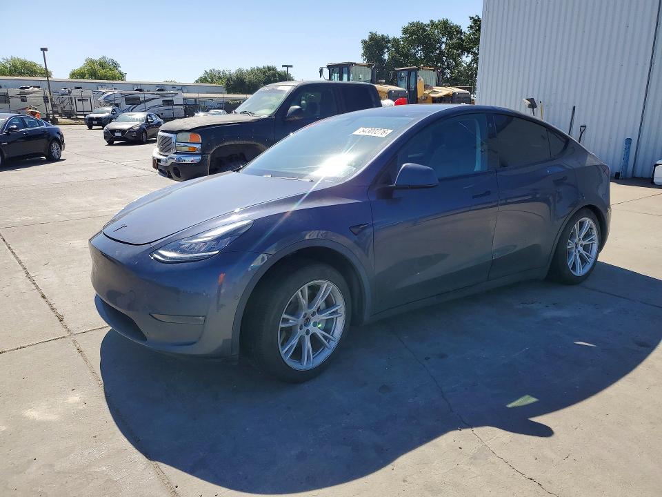 2021 Tesla Model y VIN 5YJYGDEE4MF063149 COPART salvage auction — REAR END, Ca - Salvage Certificate, sold $6,000 on 2026-07-06 (photo 1)