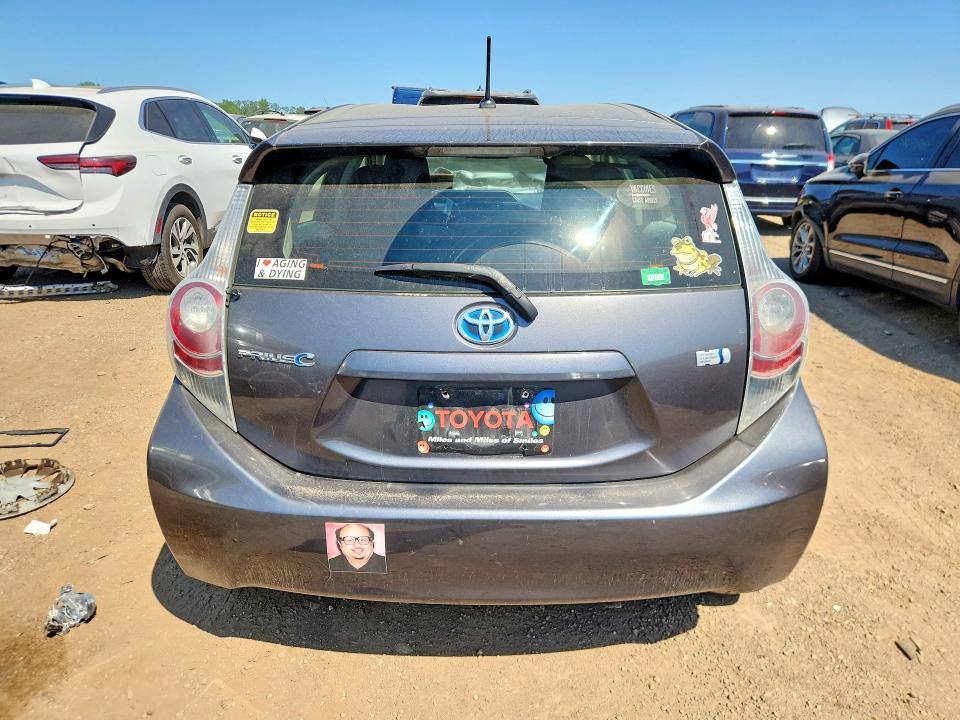 2013 Toyota Prius VIN JTDKDTB36D1050973 COPART salvage auction — FRONT END, Il - Salvage Certificate, sold $800 on 2026-07-07 (photo 6)