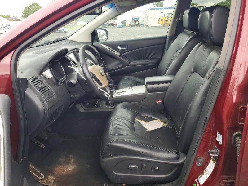 2010 Nissan Murano VIN JN8AZ1MW3AW110445 COPART salvage auction — FRONT END, Nj - Cert Of Title-Salvage, sold $375 on 2026-07-31 (photo 7)