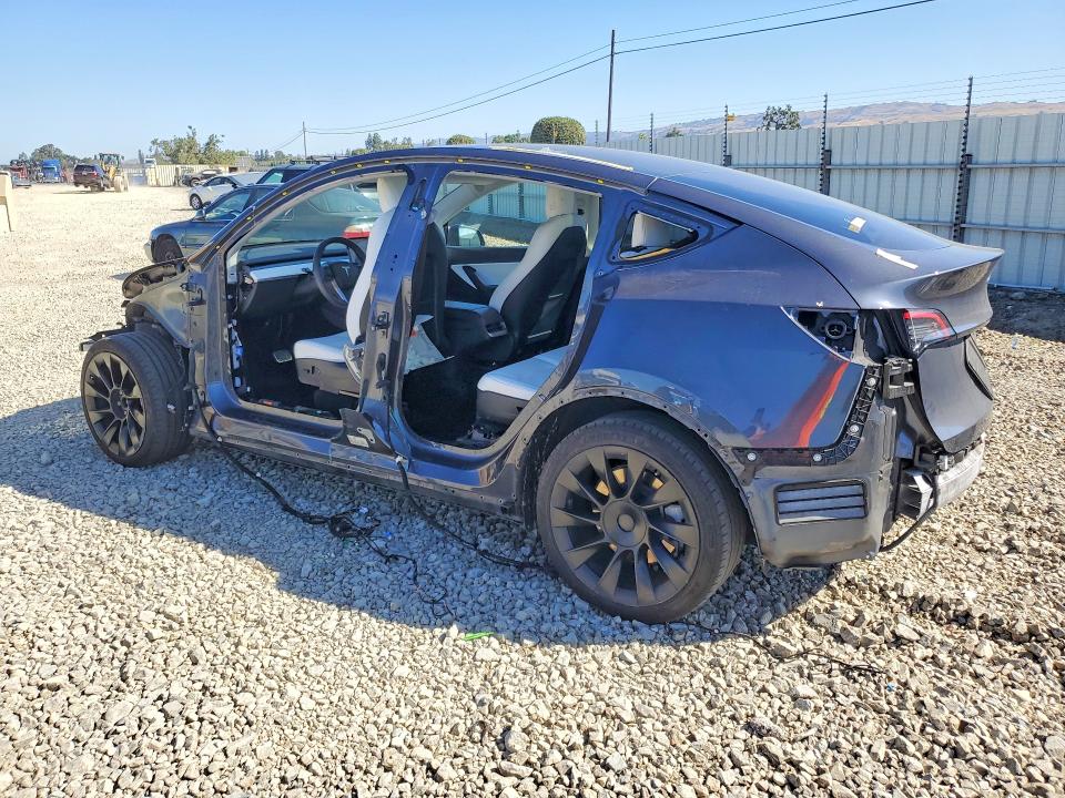 2021 Tesla Model y VIN 5YJYGAEE2MF158209 COPART salvage auction — SIDE, Ca - Salvage Certificate, sold $7,400 on 2026-07-16 (photo 2)