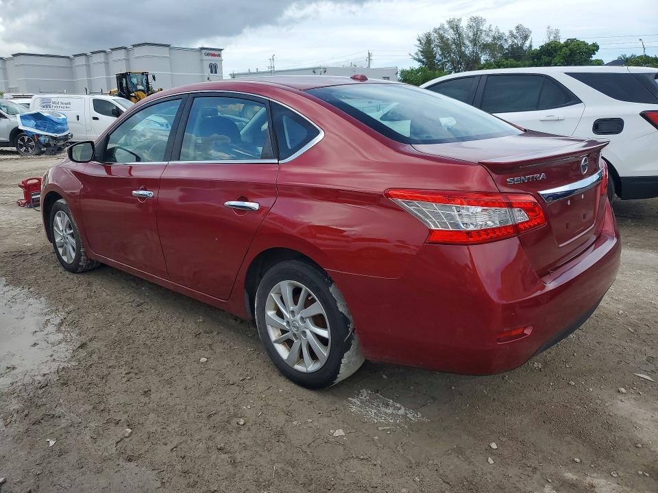 2015 Nissan Sentra VIN 3N1AB7AP7FY302678 COPART salvage auction — WATER/FLOOD, Fl - Certificate Of Title, sold $1,250 on 2026-07-09 (photo 2)