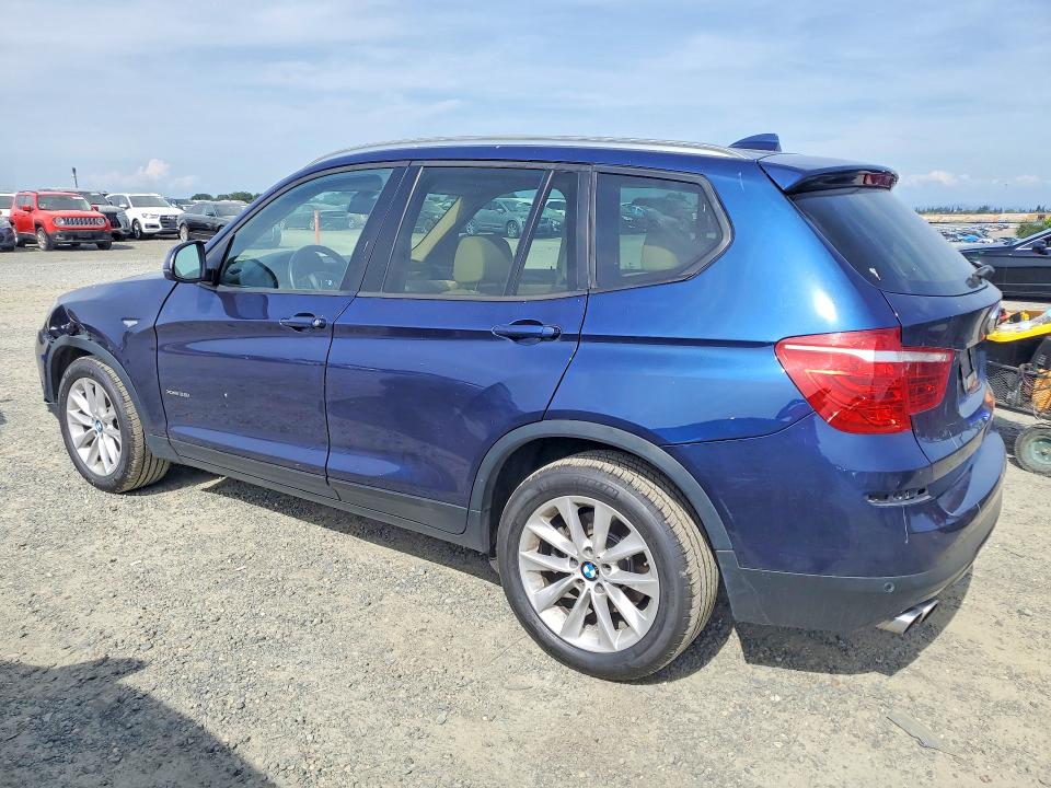 2016 BMW X3 VIN 5UXWX9C55G0D76626 COPART salvage auction — SIDE, Ca - Salvage Certificate, sold $1,900 on 2026-07-02 (photo 2)