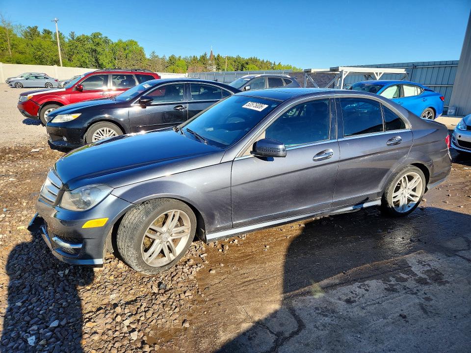 2013 Mercedes-benz C-klasse VIN WDDGF4HB3DR275055 COPART salvage auction — FRONT END, Wi - Certificate Of Title, sold $1,800 on 2026-08-17 (photo 1)