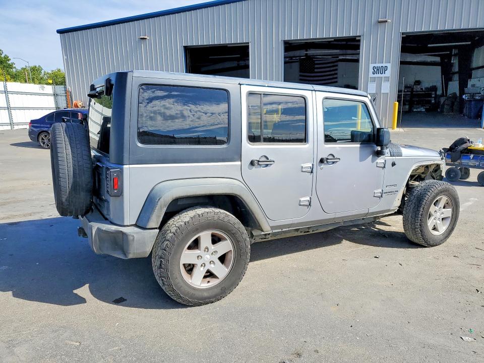 2014 Jeep Wrangler / VIN 1C4HJWDG2EL221311 COPART salvage auction — FRONT END, Ca - Salvage Certificate, sold $4,150 on 2026-07-02 (photo 3)