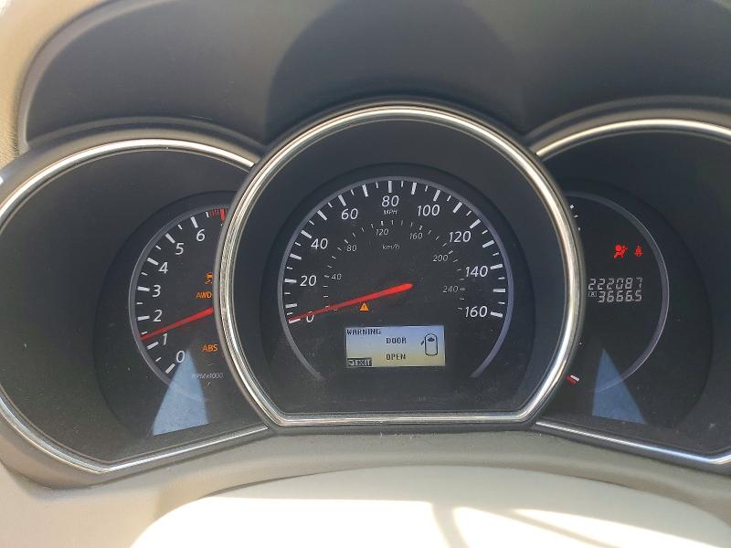 2012 Nissan Murano VIN JN8AZ1MW7CW229747 COPART salvage auction — FRONT END, Mi - Certificate Of Title, sold $425 on 2026-07-08 (photo 9)