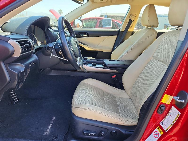 2013 Lexus Is VIN JTHBF1D27E5002636 COPART salvage auction — REAR END, CA - SALVAGE CERTIFICATE, sold $4,750 on 2026-07-29 (photo 7)