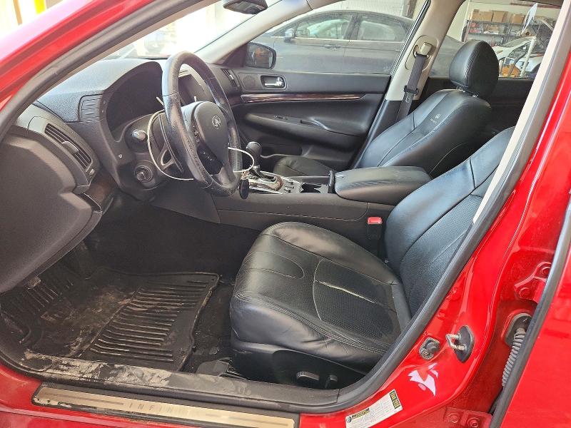 2011 Infiniti G37 VIN JN1CV6AR3BM405508 COPART salvage auction — FRONT END, NE - CERT OF TITLE-SALVAGE, sold $550 on 2026-07-14 (photo 7)