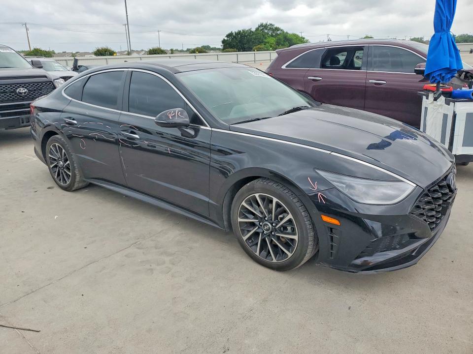 2021 Hyundai Sonata VIN 5NPEH4J25MH099686 COPART salvage auction — SIDE, Tx - Salvage Vehicle Title, sold $7,500 on 2026-07-16 (photo 4)