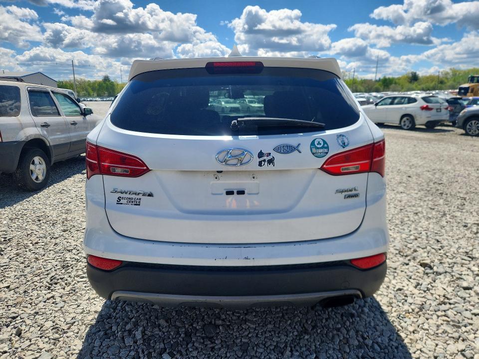 2016 Hyundai Santa fe VIN 5XYZUDLB7GG343263 COPART salvage auction — MECHANICAL, Nh - Certificate Of Title, sold $3,150 on 2026-07-15 (photo 6)