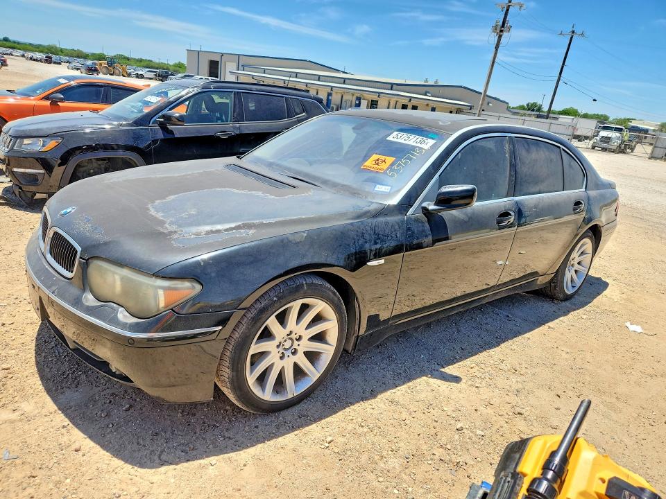 2003 BMW 7er VIN WBAGN63423DR16397 COPART salvage auction — NORMAL WEAR, Tx - Certificate Of Title, sold $950 on 2026-07-02 (photo 1)