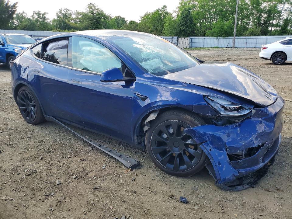 2021 Tesla Model y VIN 5YJYGDEE2MF061593 COPART salvage auction — FRONT END, Nj - Cert Of Title-Salvage, sold $5,800 on 2026-07-20 (photo 4)