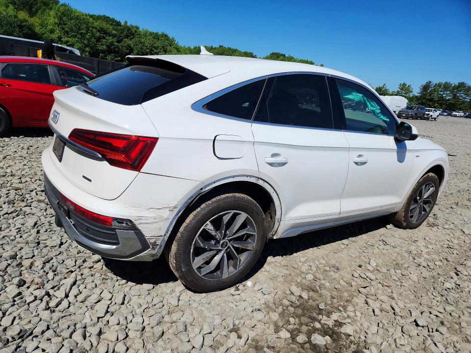 2022 Audi Q5 VIN WA14AAFY8N2073723 COPART salvage auction — MECHANICAL, Nj - Cert Of Title-Salvage, sold $12,500 on 2026-07-15 (photo 3)