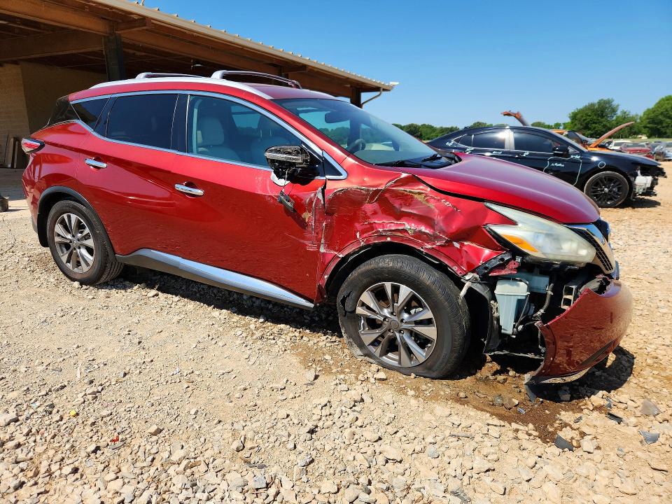 2017 Nissan Murano VIN 5N1AZ2MG9HN133489 COPART salvage auction — FRONT END, Al - Cert Of Title-Salvage Title, sold $425 on 2026-07-29 (photo 4)