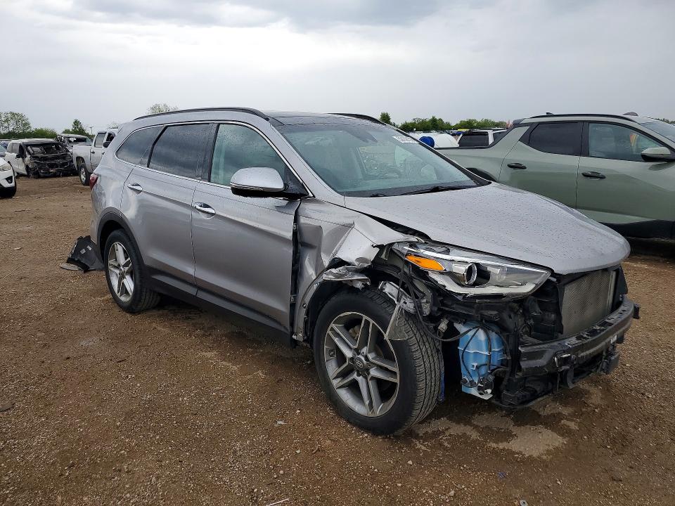2017 Hyundai Santa fe VIN KM8SRDHF2HU177468 COPART salvage auction — FRONT END, Il - Salvage Certificate, sold $2,600 on 2026-07-21 (photo 4)