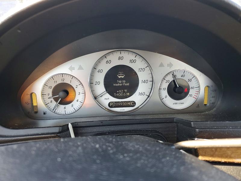 2009 Mercedes-benz E-class VIN WDBUF56X49B430731 COPART salvage auction — MINOR DENT/SCRATCHES, NV - CERTIFICATE OF TITLE, sold $150 on 2026-07-09 (photo 9)