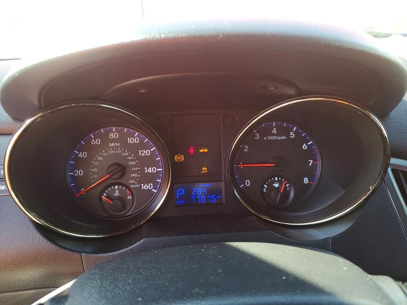 2012 Hyundai Genesis VIN KMHHT6KD9CU072725 COPART salvage auction — FRONT END, HI, sold $30 on 2026-08-31 (photo 9)