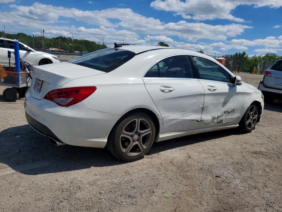 2014 Mercedes-benz Cla-klasse VIN WDDSJ4EB1EN138881 COPART salvage auction — SIDE, MD - CERT OF SALVAGE < 75% DAMAGE, sold $400 on 2026-07-30 (photo 3)
