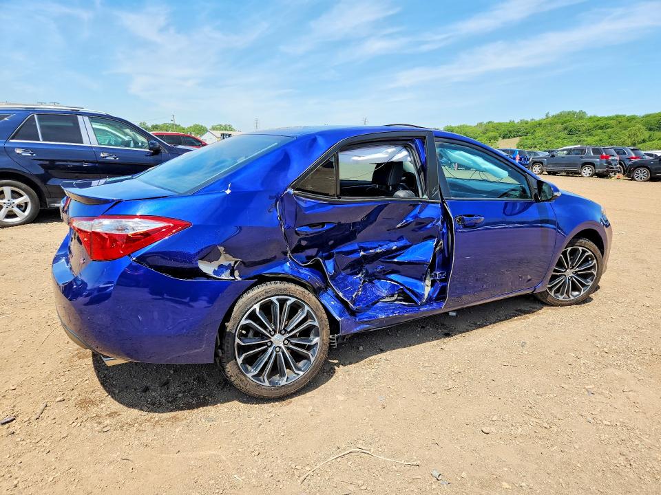 2014 Toyota Corolla VIN 5YFBURHE3EP014909 COPART salvage auction — SIDE, Il - Salvage Certificate, sold $2,050 on 2026-07-24 (photo 3)