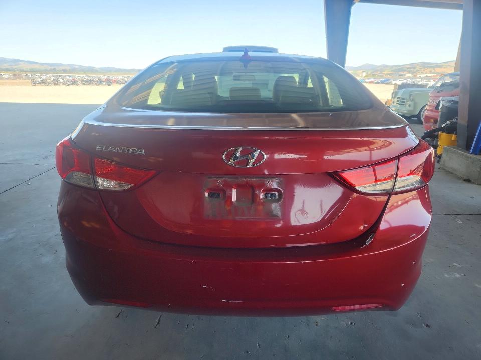 2012 Hyundai VIN KMHDH4AE3CU323690 COPART salvage auction — FRONT END, Ca - Salvage Certificate, sold $975 on 2026-07-13 (photo 6)