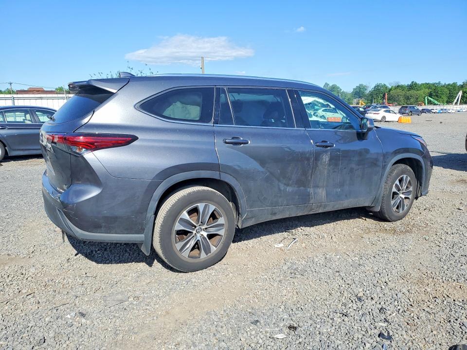 2020 Toyota Highlander VIN 5TDGZRBH9LS522946 COPART salvage auction — SIDE, Ny - Mv-907A Salvage Certificate, sold $12,800 on 2026-07-02 (photo 3)