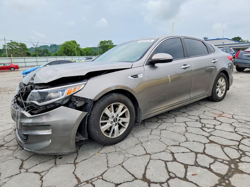 2016 Kia Optima VIN 5XXGT4L30GG072327 COPART salvage auction — FRONT END, Tn - Salvage Certificate, sold $600 on 2026-07-13 (photo 1)