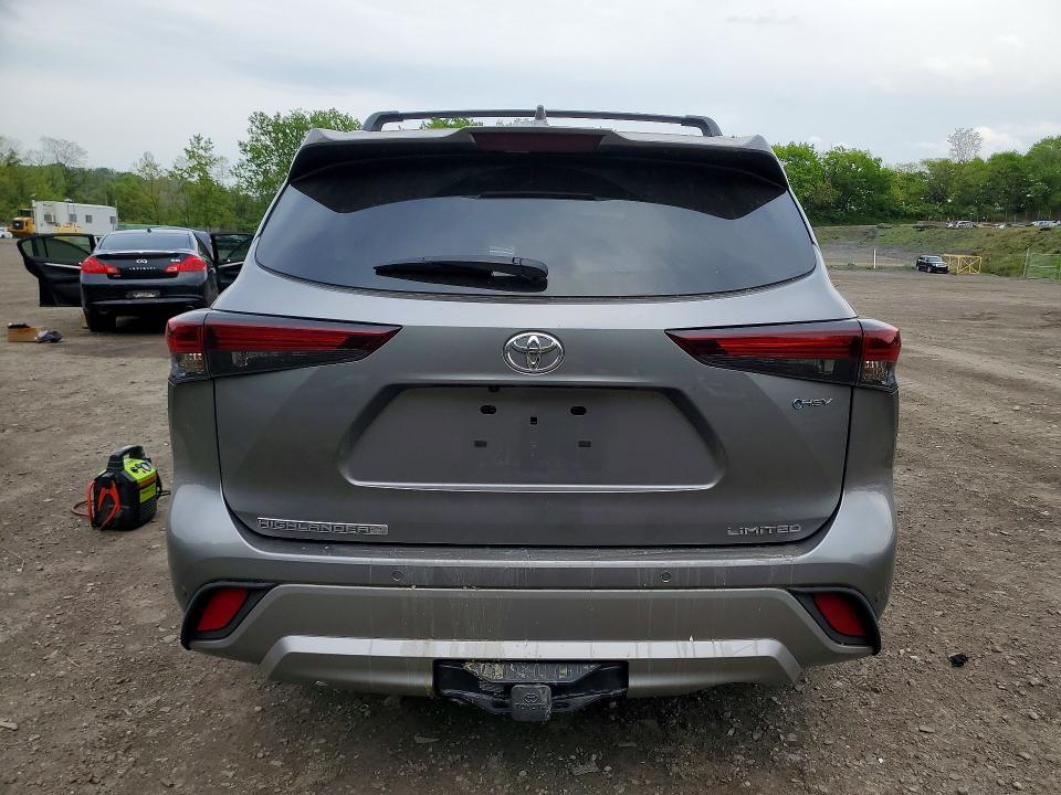 2025 Toyota Highlander hybrid VIN 5TDKBRCH5SS662035 COPART salvage auction — FRONT END, Ny - Mv-907A Salvage Certificate, sold $23,700 on 2026-07-07 (photo 6)