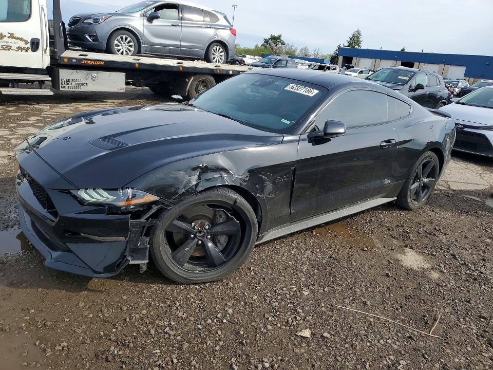 2022 Ford Mustang VIN 1FA6P8CF7N5145279 COPART salvage auction — FRONT END, Mi - Certificate Of Title, sold $18,400 on 2026-07-10 (photo 1)