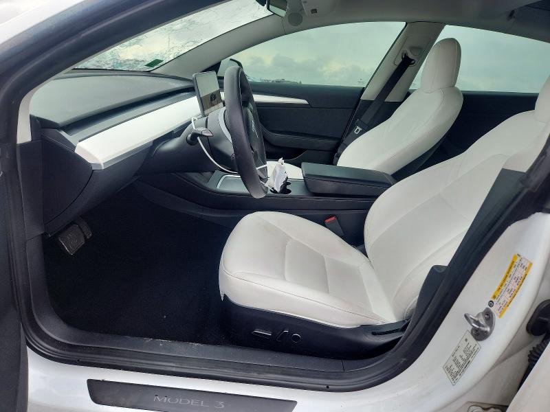 2022 Tesla Model 3 VIN 5YJ3E1EB6NF359893 COPART salvage auction — HAIL, Mo - Salvage Certificate Of Title, sold $9,500 on 2026-07-27 (photo 7)