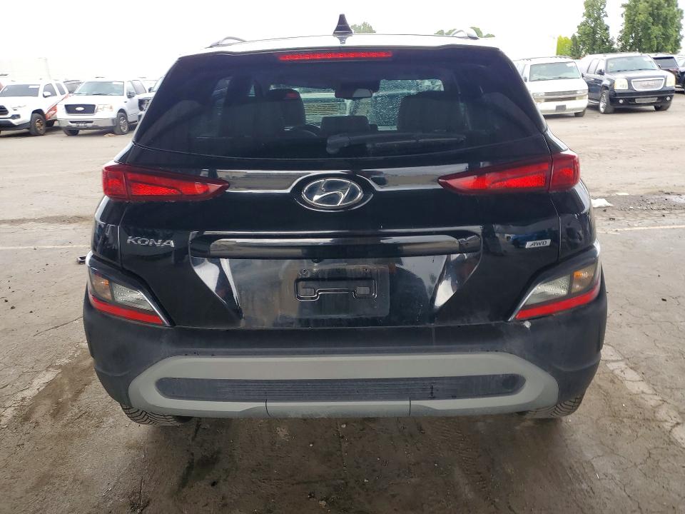 2023 Hyundai Kona VIN KM8K6CAB9PU930177 COPART salvage auction — FRONT END, Ca - Salvage Certificate, sold $15 on 2026-07-28 (photo 6)