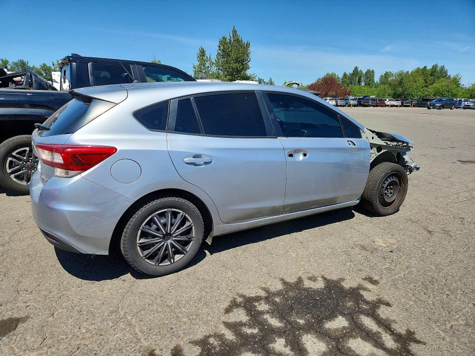 2019 Subaru Impreza VIN 4S3GTAB66K3730073 COPART salvage auction — FRONT END, Or - Salvage Title Certificate, sold $2,100 on 2026-07-27 (photo 3)