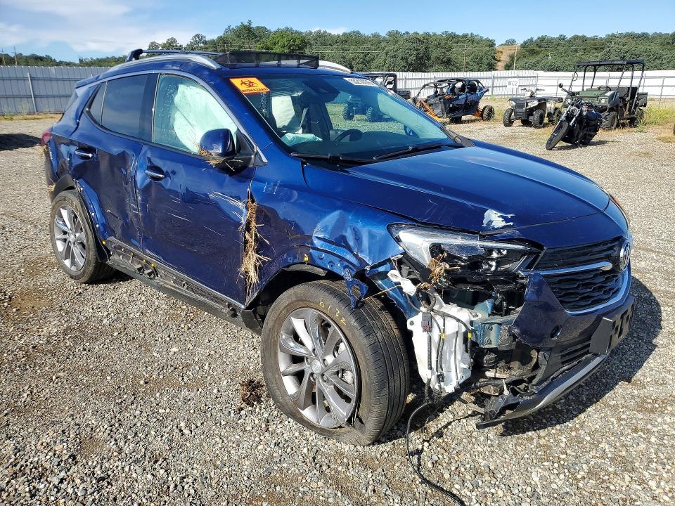 2023 Buick Encore VIN KL4MMGSL3PB129915 COPART salvage auction — ROLLOVER, Ca - Salvage Certificate, sold $850 on 2026-07-31 (photo 4)