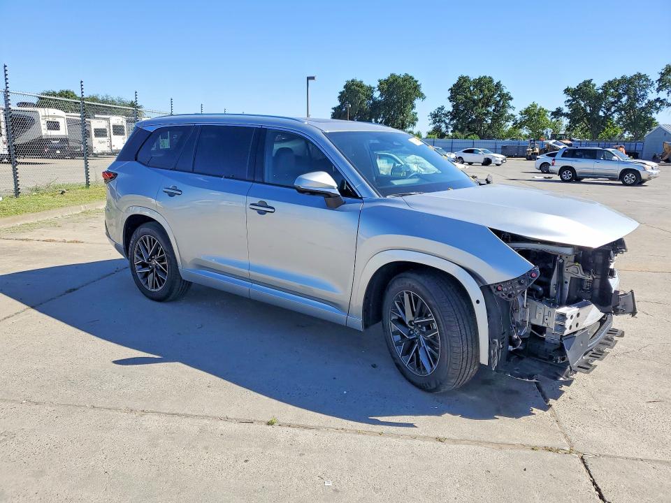 2026 Lexus VIN 5TDAAAA65TS019073 COPART salvage auction — FRONT END, Ca - Salvage Certificate, sold $29,000 on 2026-08-24 (photo 4)