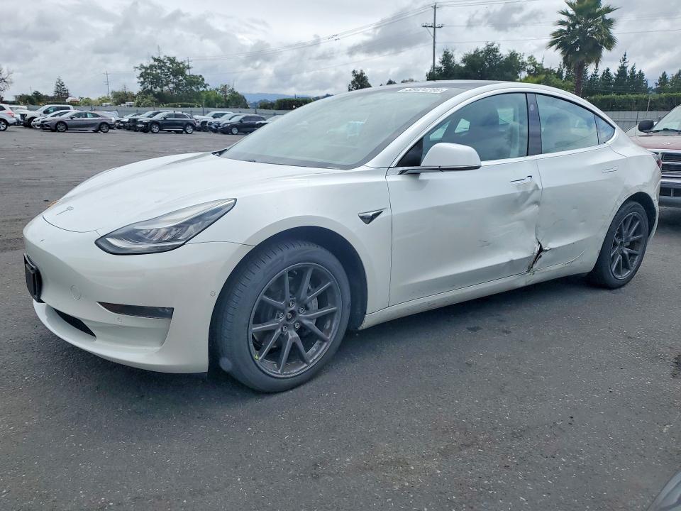 2020 Tesla Model 3 VIN 5YJ3E1EB9LF650112 COPART salvage auction — SIDE, Ca - Salvage Certificate, sold $9,600 on 2026-07-07 (photo 1)