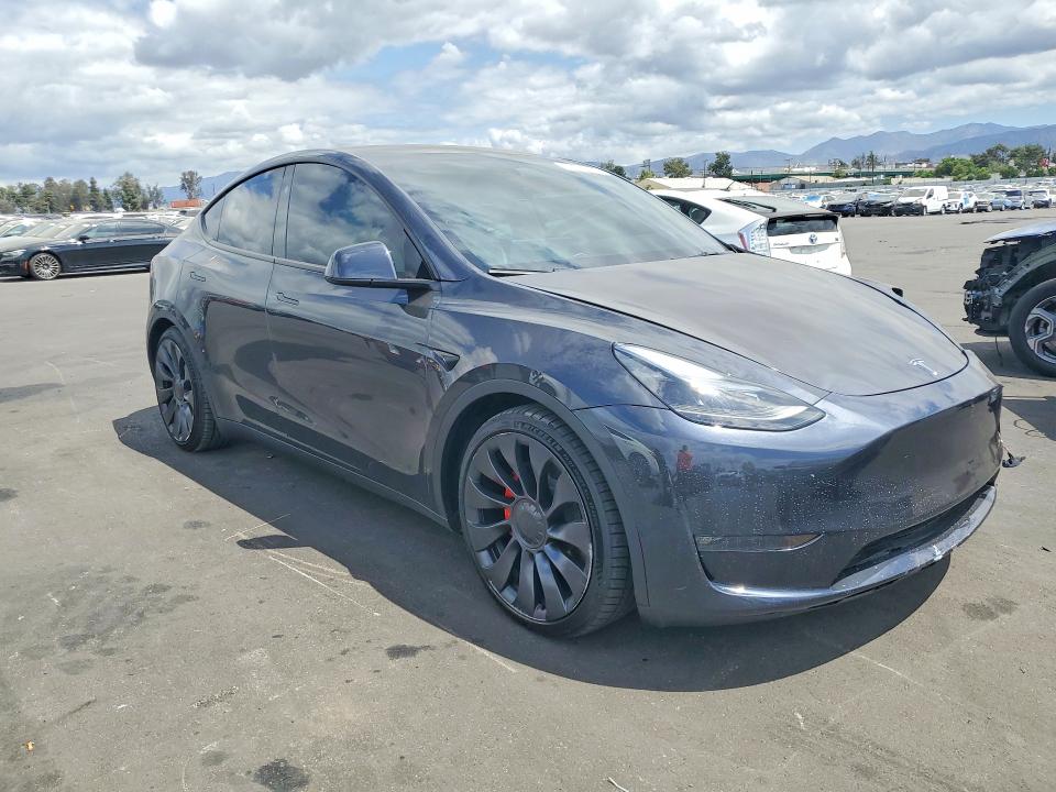2024 Tesla Model y VIN 7SAYGDEF0RF059294 COPART salvage auction — FRONT END, Ca - Salvage Certificate, sold $12,000 on 2026-07-27 (photo 4)